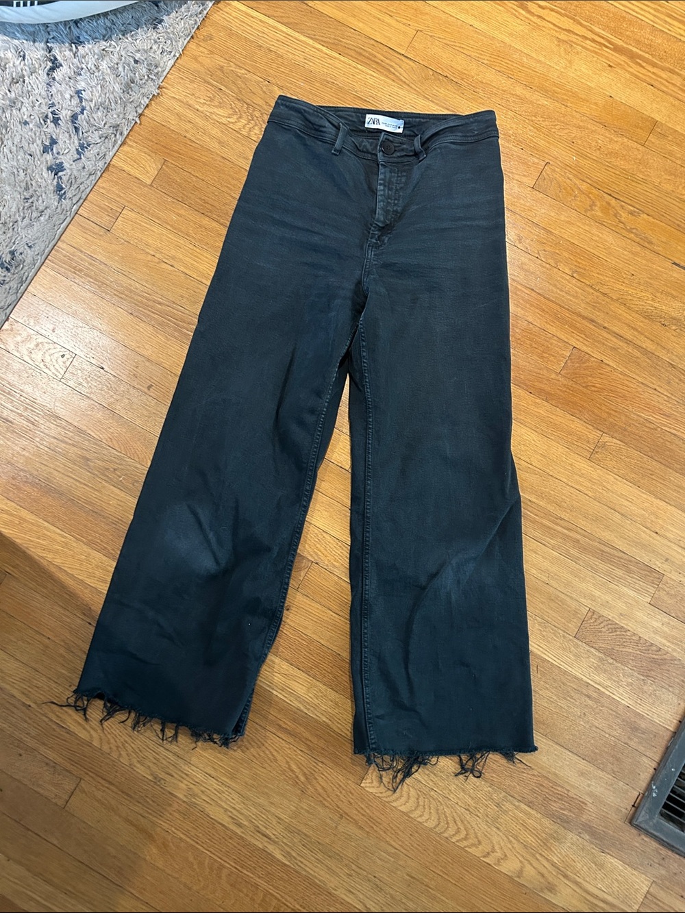 Zara marine straight pant in faded black